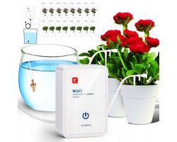 Automatisch bewateringssysteem - druppelirrigatieset met WiFi besturing - app gestuurd tuinirrigatiesysteem - auto/handmatig/smart mode - potplanten balkon bloemplanten