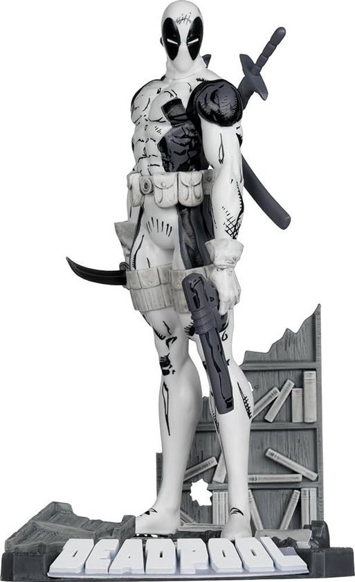 McFarlane Toys Marvel Collection PVC Statue 1/10 Deadpool (The New Mutants #98) (Line Art) (Gold Label) 17 cm Beeld