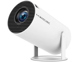 Delightness Beamer - Diaprojector - Projectiescherm - Thuis Bioscoop - Compact Design - 180 Graden Draaibaar - Wit Image