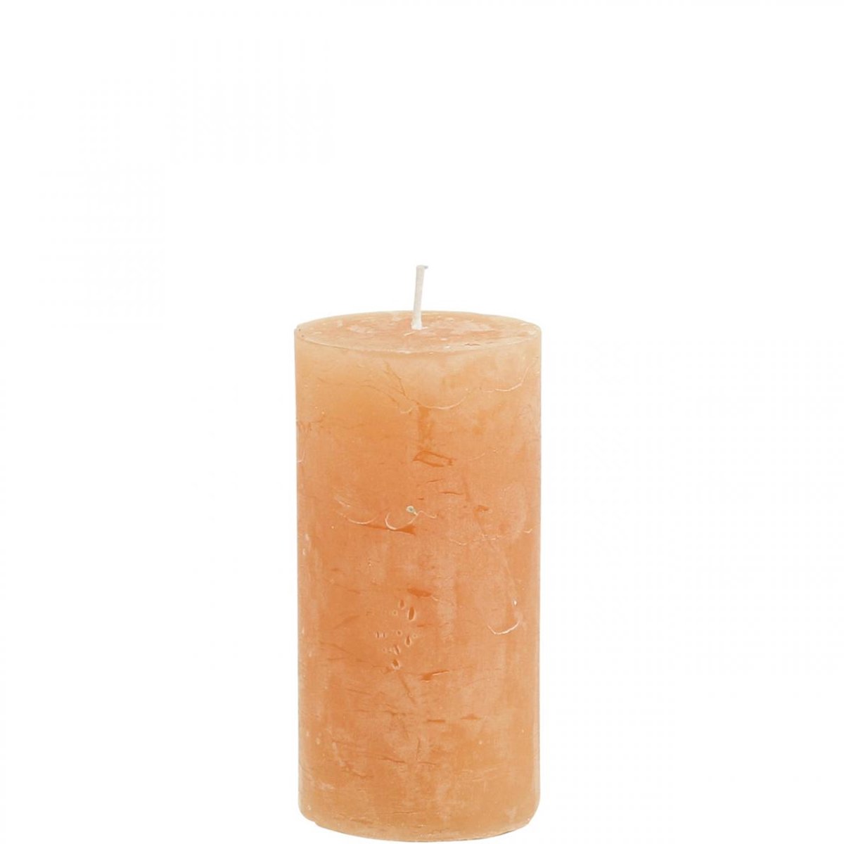 Viana Effen kaarsen Oranje Peach stompkaarsen 50×100mm 4 st, 4 Stück