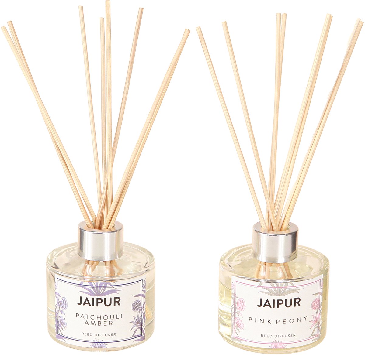 Geurverspreider Patchouli & Pioenroos Assortiment Ø7cm 80ml 2 stuks
