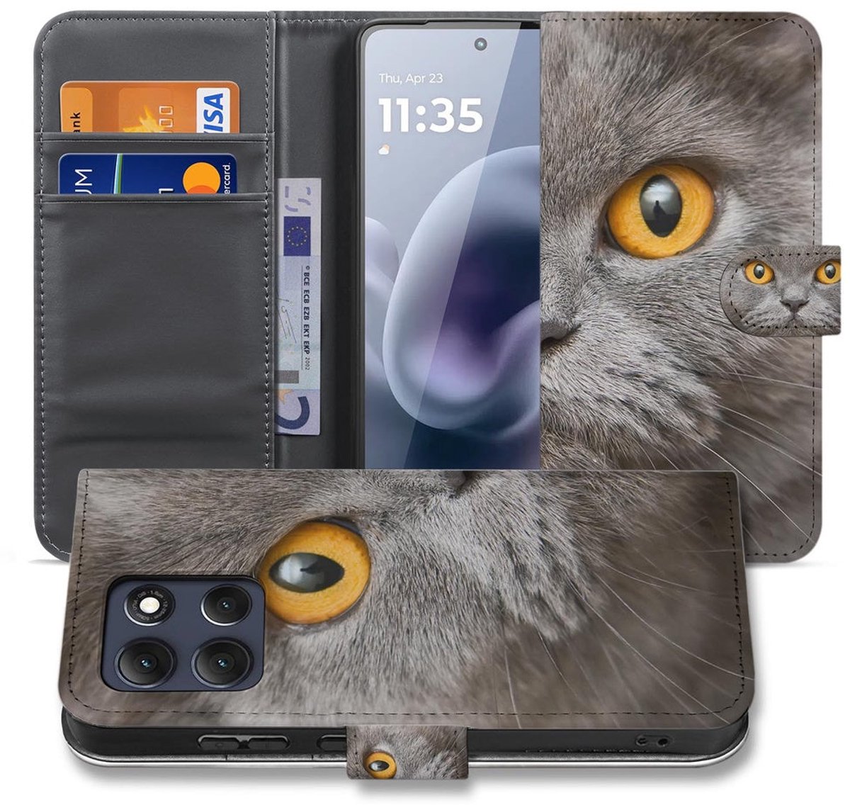 Motorola Moto G86 Telefoonhoesje Britse Korthaar