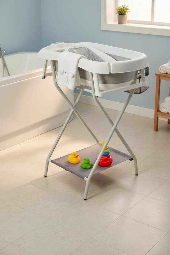 Baby badje met Standaard - Babybad Set Compleet - Voor Jongens en Meisjes - Badroutine van Merkloos — afbeelding 5