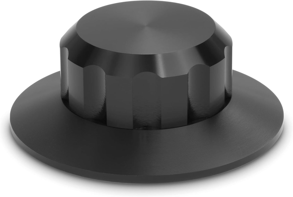 Platenklem - Vinyl Stabilisator - Platenspeler Accessoire - Resonantie Reductie - Standaard Formaat - Zwart