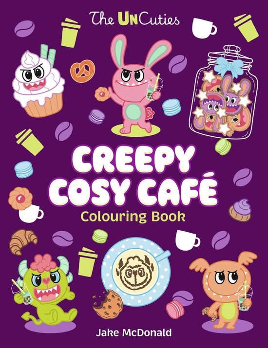 The UnCuties Creepy Cosy Café Colouring Book - cover