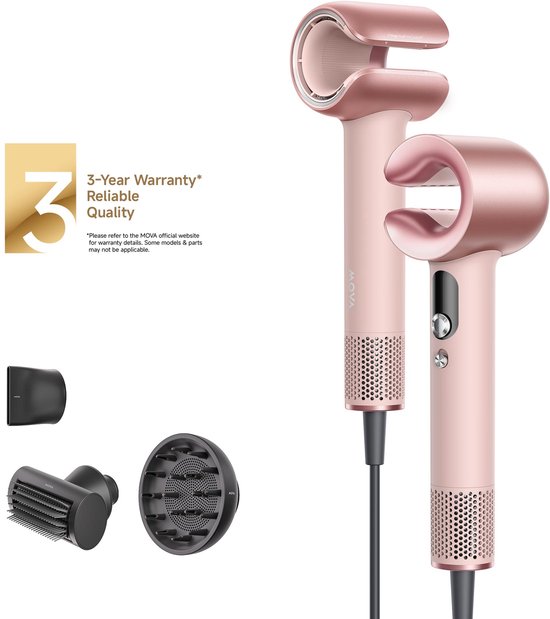 Mova High-speed Haardroger Aero C Roze