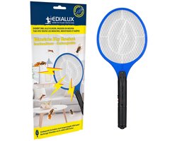 Edialux elektrisch vliegenracket - USB oplaadbaar, tegen muggen, vliegen en wespen