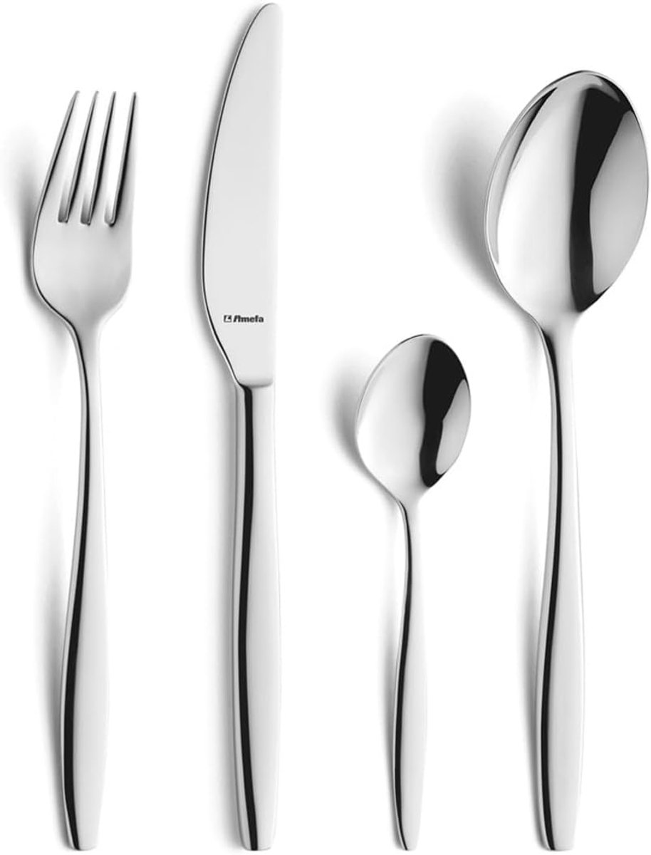 Dessert Visvorken Set - Tafelbestek Set - Diner Tafel Dekken - Klassiek Elegant Vorm - Twaalf Stuks - Zilver