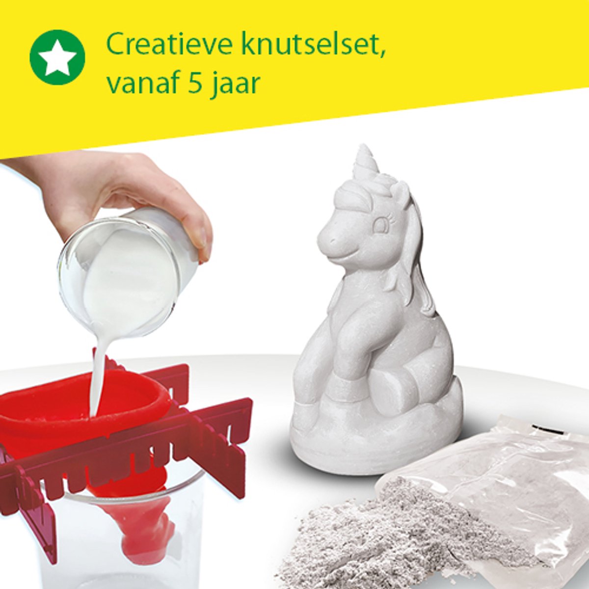 SES Creative Gieten en Schilderen Set - Unicorn met Latex Gietmal - Voor Meisjes vanaf 5 Jaar - Knutselen - Schoencadeautjes Sinterklaas — cadeau in Hobby - foto 3