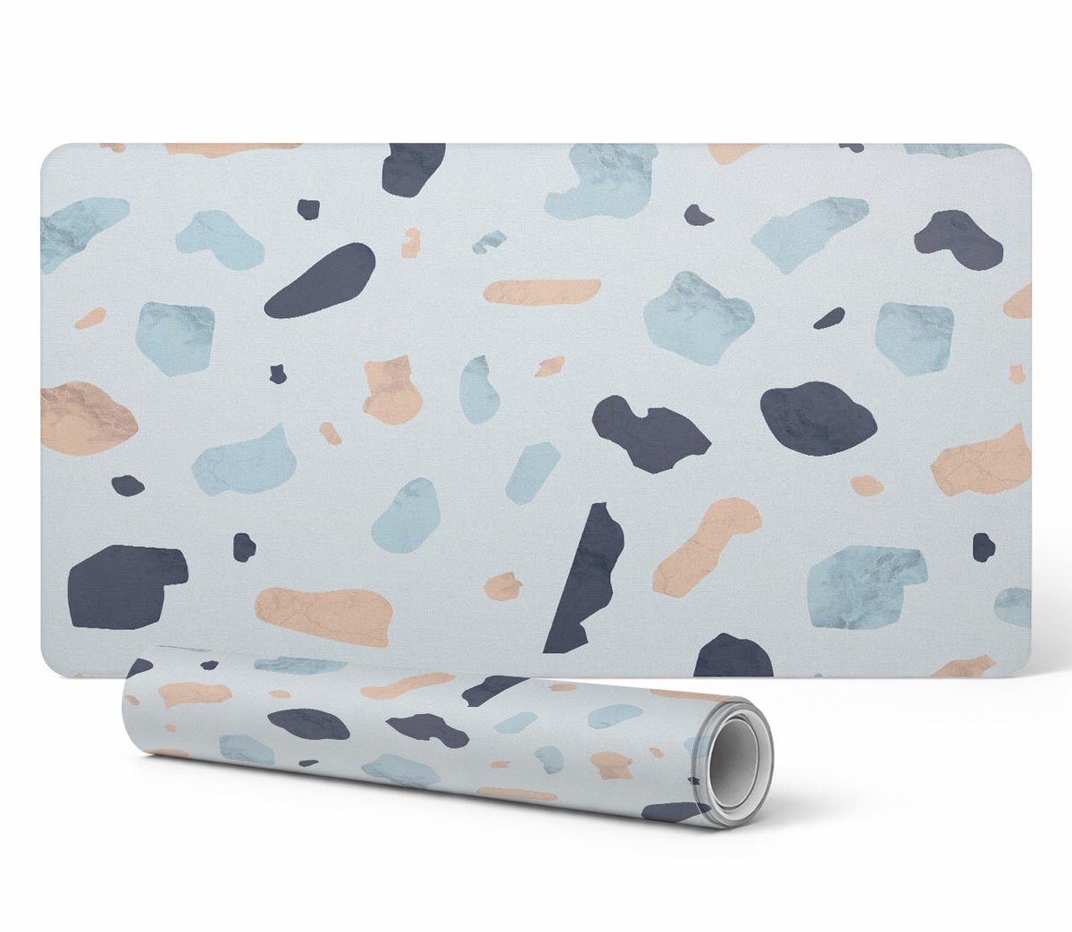 Designer laptop beschermmat met abstracte stippen, 100x50 cm