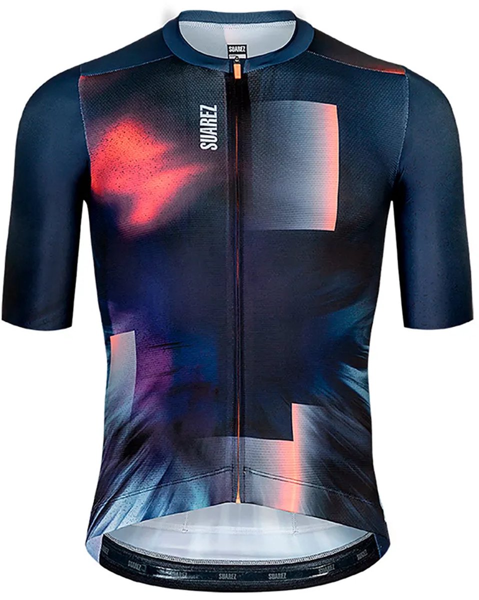 Suarez Lock 2.4 Korte Mouw Wielertrui Blauw XL Man