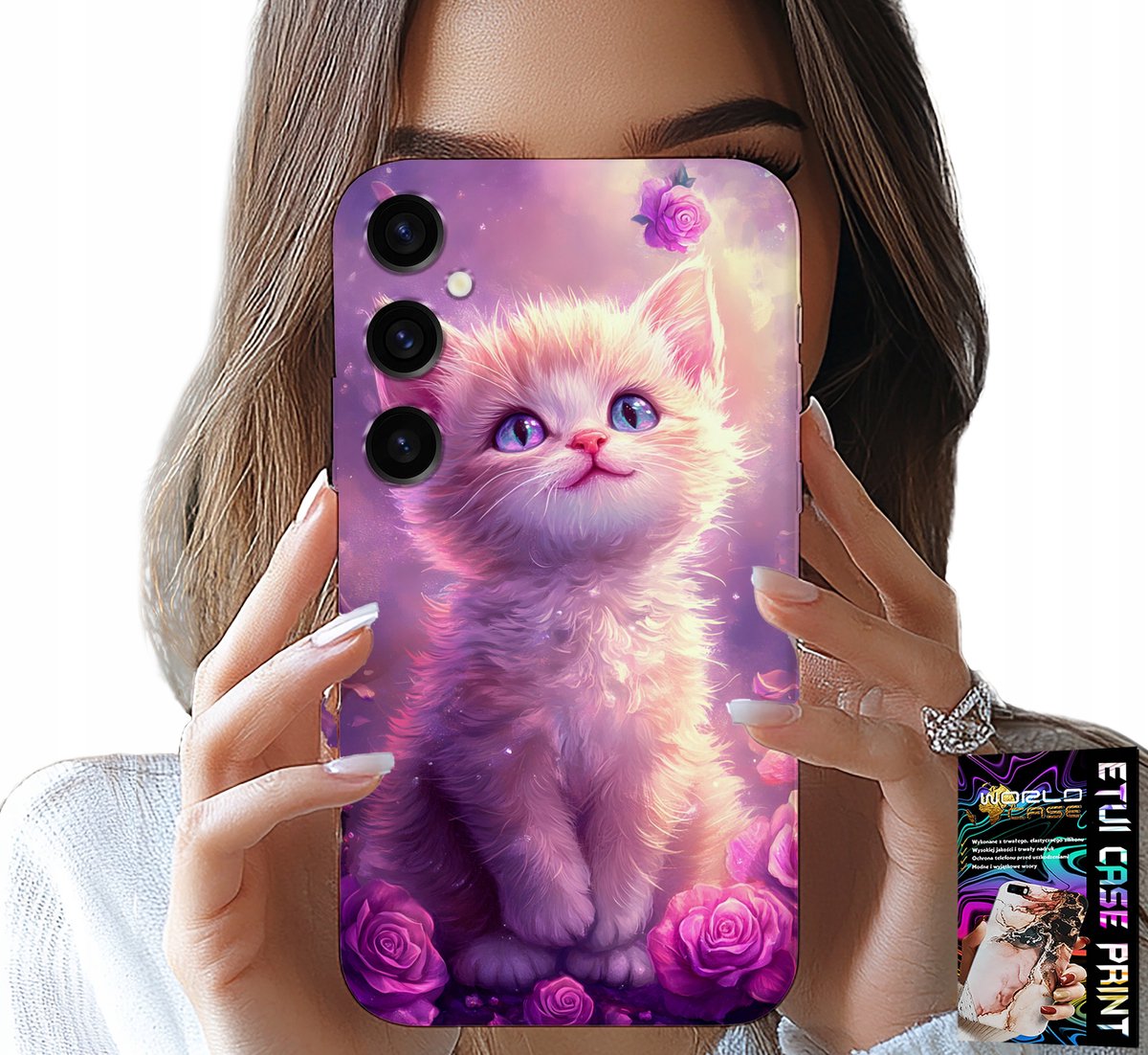 HOESJE VOOR SAMSUNG GALAXY A04S - SCHATTIG KATJE, KAT, DIERENPATROON