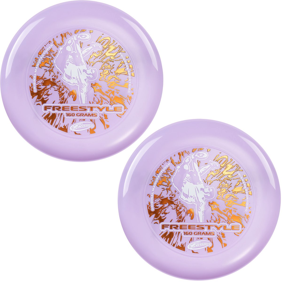 FRISBEE Freestyle Werpschijf - 26,67 cm - 160g Flexibel - 2 stuks