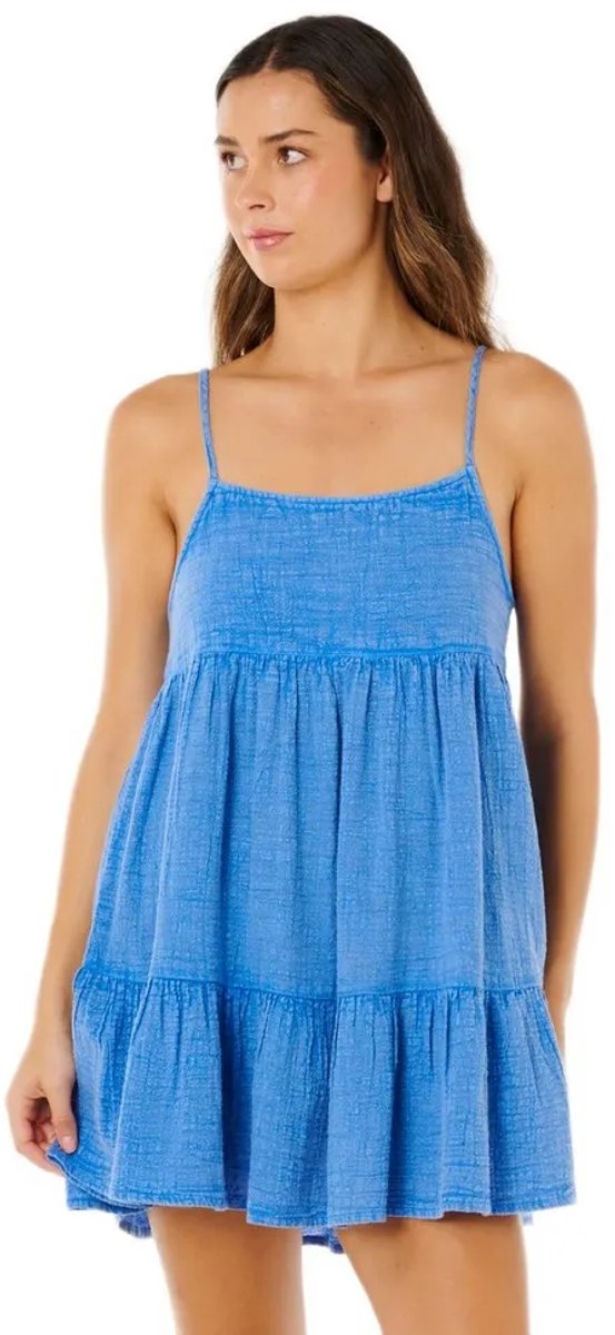 Rip Curl Classic Surf Cover-up Mouwloze Korte Jurk M Vrouw Blauw