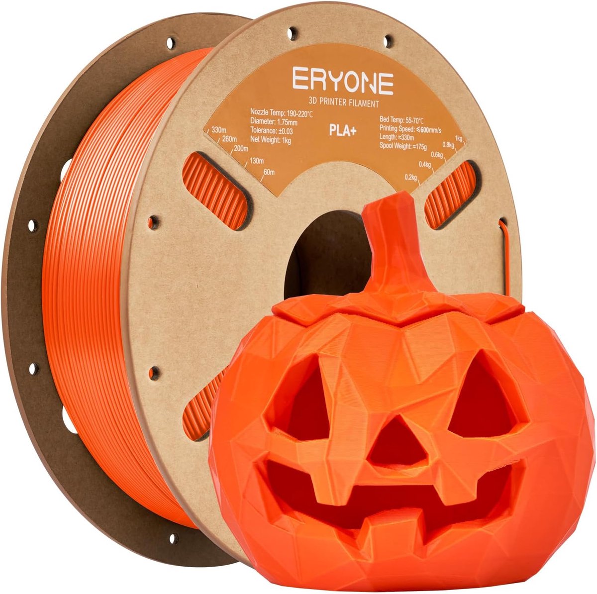 3D Printer Filament - PLA Plus - Modelbouw - Verbeterde Taaiheid - 1.75mm 1kg - Oranje