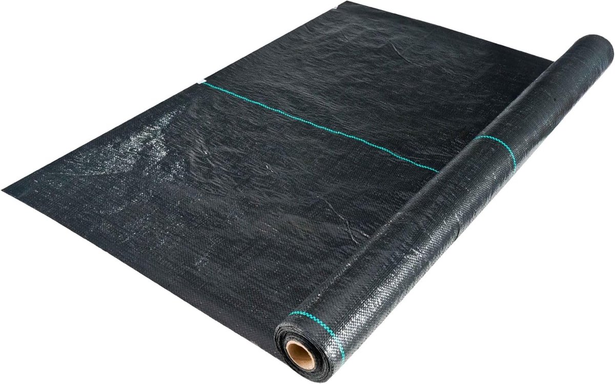 Onkruidvlies - Wegedoek - Tuin beschermen - Waterdoorlatend geweven vlies - 1 x 25 m - Zwart