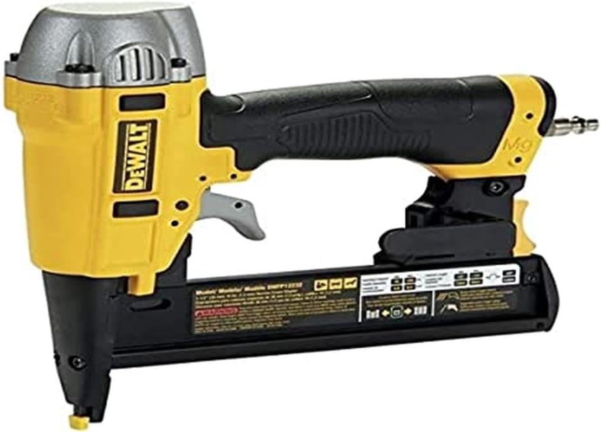 Nietnagelpistool perslucht - Pneumatische tacker - Bouw en handwerk - Enkele activering - 38 mm nietlengte - zwart