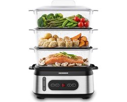 Heinner HSA-D950SS Stoomkoker 9L - Voedselstomer 800-950W met Timer - 3 Lagen BPA-vrij - Voor…
