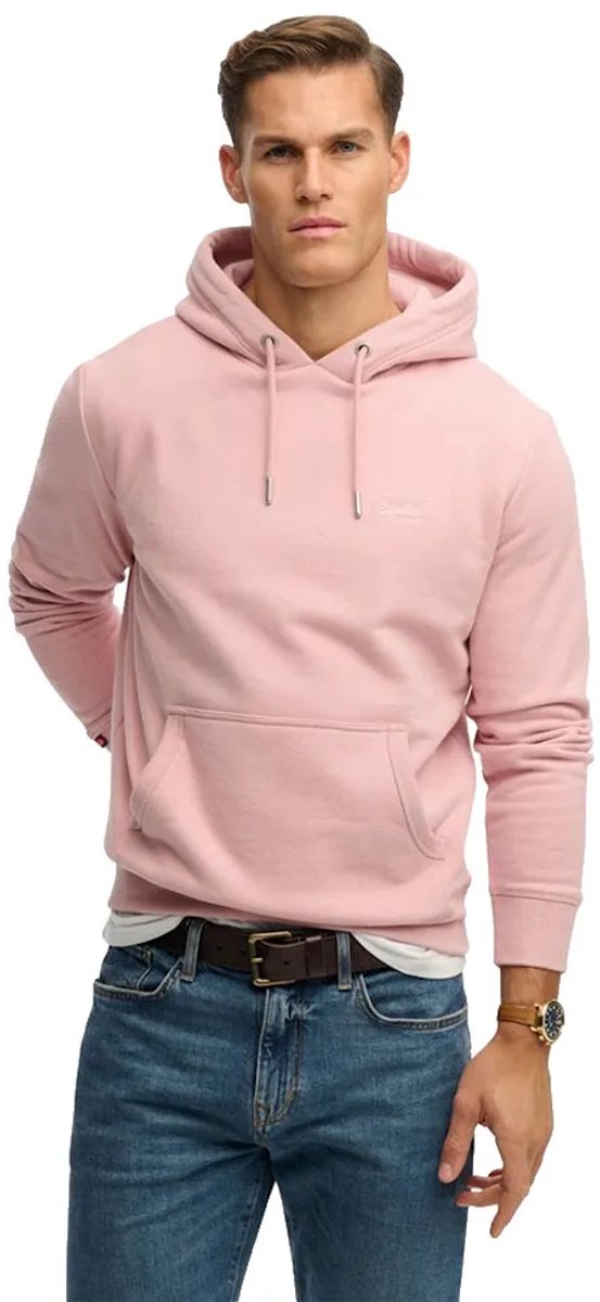 Superdry Essential Logo Hoodie Heren Hoodies Roze
