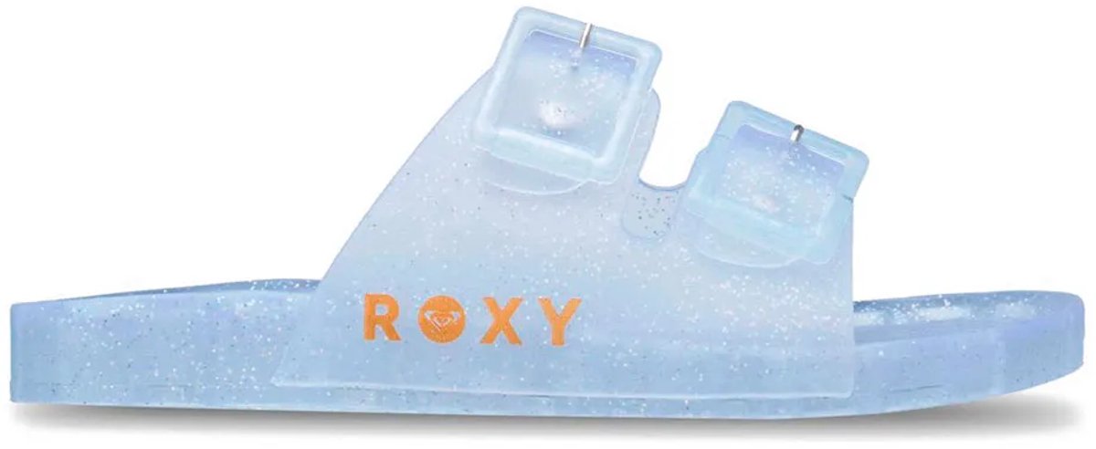 Roxy Kattie Glitter Slippers Vrouw Zilver