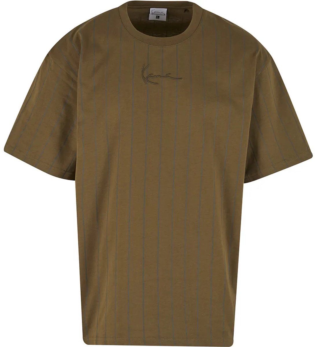 Karl Kani Small Signature Essential Pinstripe T-shirt Met Korte Mouwen Groen S Man