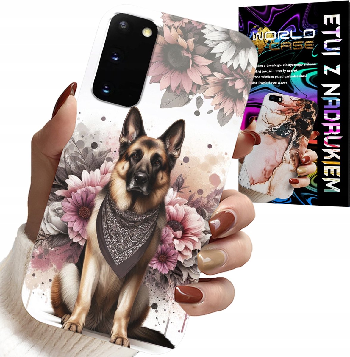 HOESJE VOOR SAMSUNG GALAXY S20 - HONDENHOESJE MET DE AFBEELDING VAN DE DUITSE HERDER