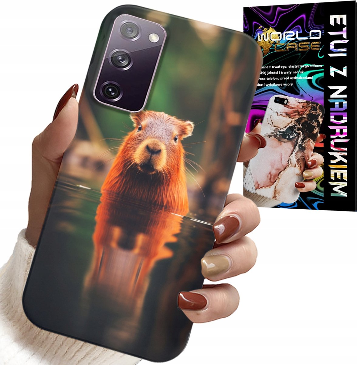 HOESJE VOOR SAMSUNG GALAXY S20 LITE - LEUKE CAPIBARA, CAPIBARA, VEEL PATRONEN