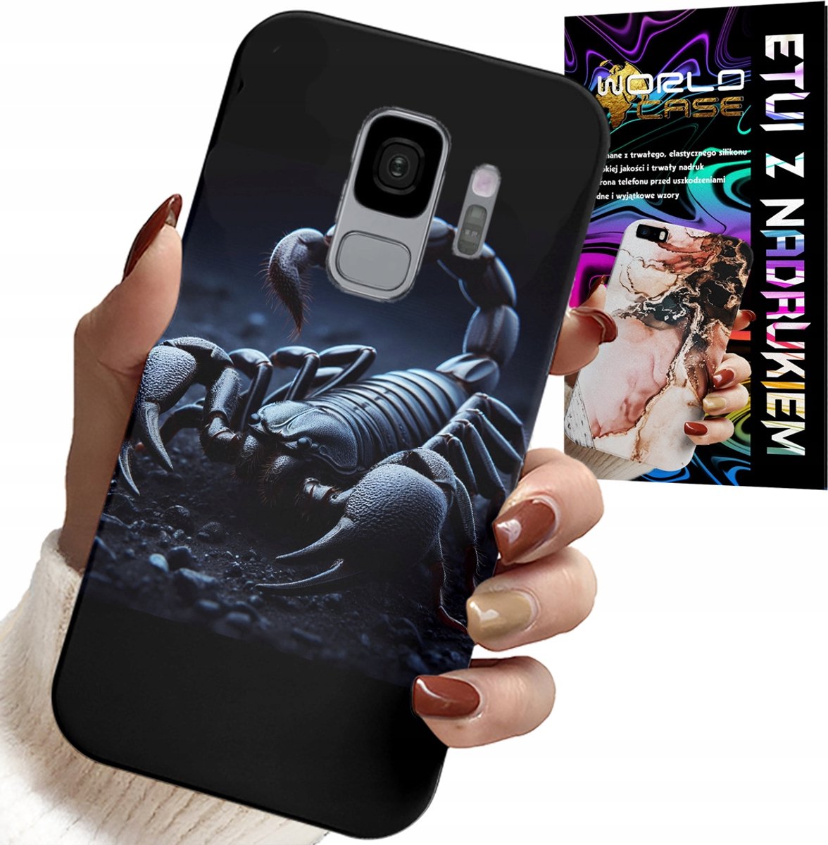 HOESJE VOOR SAMSUNG GALAXY S9 - SCHORPIOEN, SCHORPIOENEN + HYDROGEL FILM