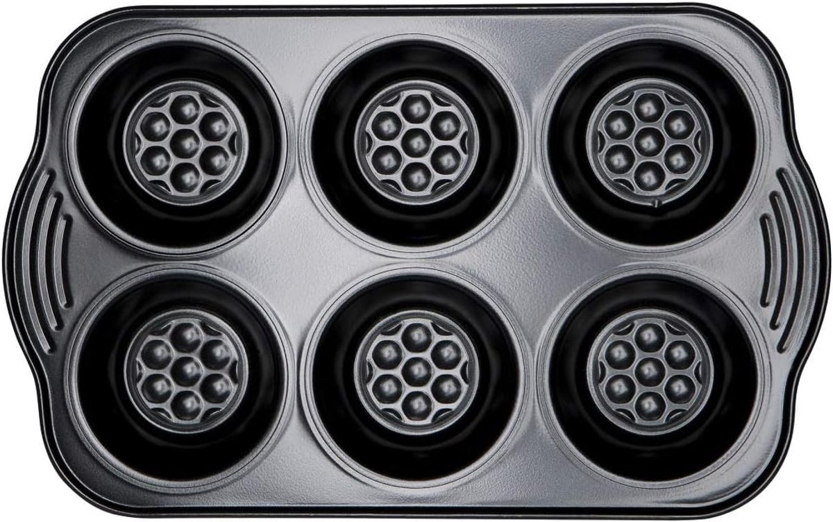 Muffinblik 6 Stuks - Cupcake Bakvorm - Thuis Bakken - Non-Stick Koolstofstaal - 6 Koppen