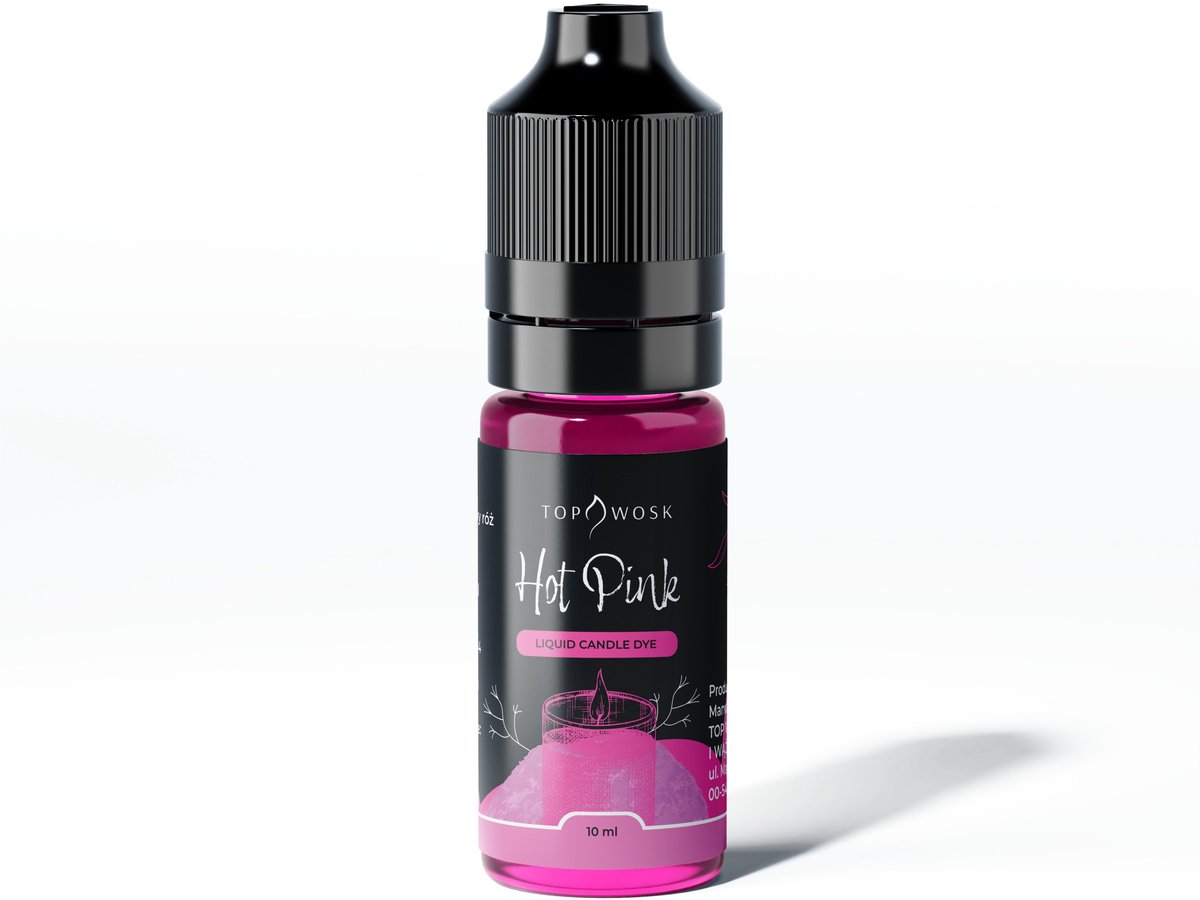 Bekro TopDyes Serie - Vloeibare Kaarsen Kleurstof - Jaskrawy Roze - Hoge Concentratie - 10 ml
