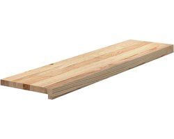 Houten Traptreden - Tredetrede Eiken - Trap Bekleden - Massief Onbehandeld - 100x30x2cm - Naturel