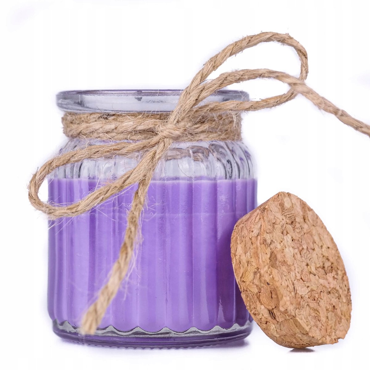 Aromaholik - Lavendel Geurkaars - Sojakaars - In Decoratieve Pot - 20 Uur Brandtijd