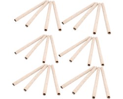 Vogelkooi Zitstokken - Zand Baars Covers - Vogel Verzorging - Natuurlijke Grip Textuur - 19cm Lang - Bruin