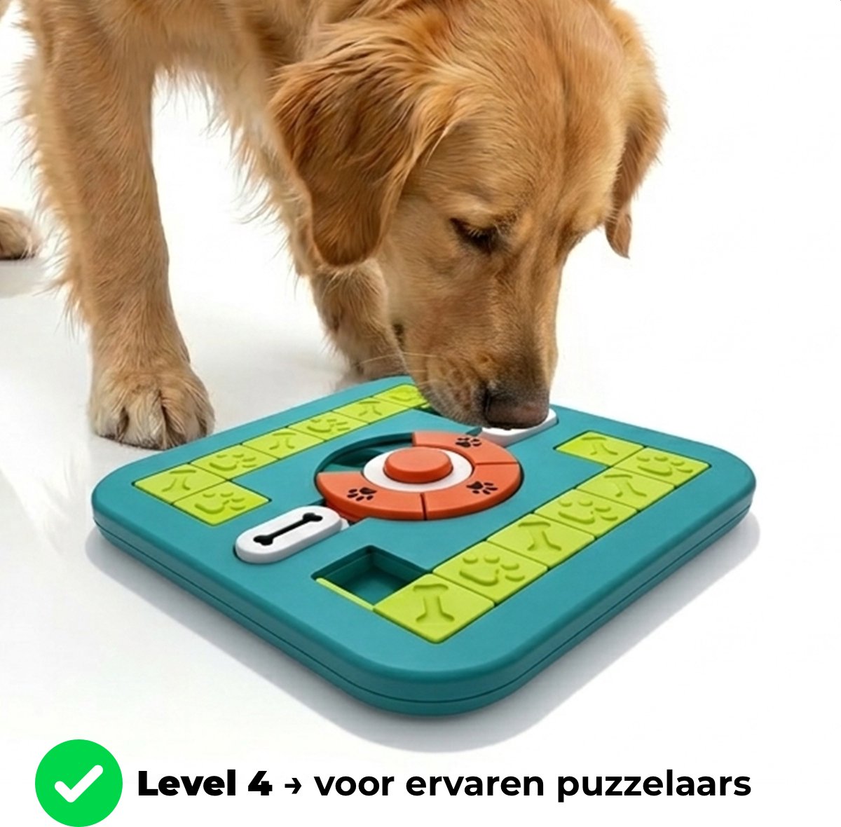 Vacht Vreugde Hondenpuzzel - Level 4 Intelligentie - Medium thumbnail 4