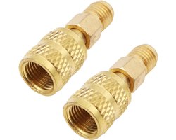 2x R410a Adapter (1/4 SAE naar 5/16 SAE) voor Airco Opladen en Koeling