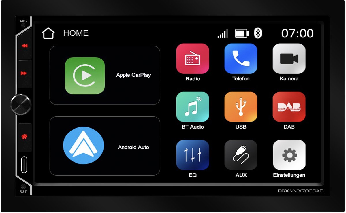 ESX VISION VMX700DAB radio DAB+ wireless Apple Carplay & Android Auto / Autoradio