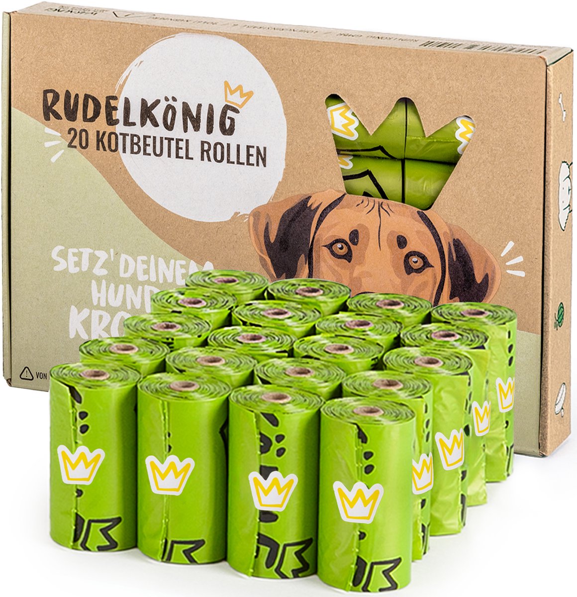 Rudelkönig Hondenpoepzakjes 300 stuks – Duurzame poepzakjes hond, lekdicht & geurloos