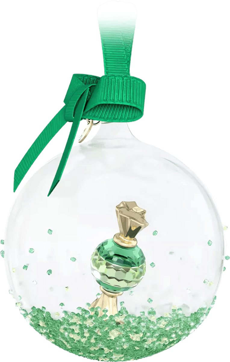 Swarovski Kerstbal Snoepje Groen 5688312 | Swarovski beeldjes ornament | feestelijke kerstsfeer, kristal details, groen glitter stijl