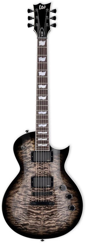 ESP LTD EC-400 QM See Thru Black Sunburst elektrische gitaar