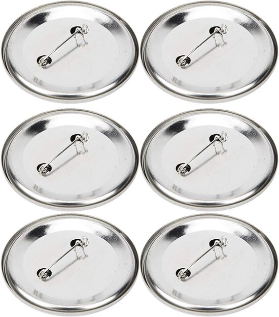 200 Sets Lege Knop Maken Set – 25mm Metalen Badge Onderdelen – Met Pinnen En Transparante Folie – Voor Eigen Ontwerpen