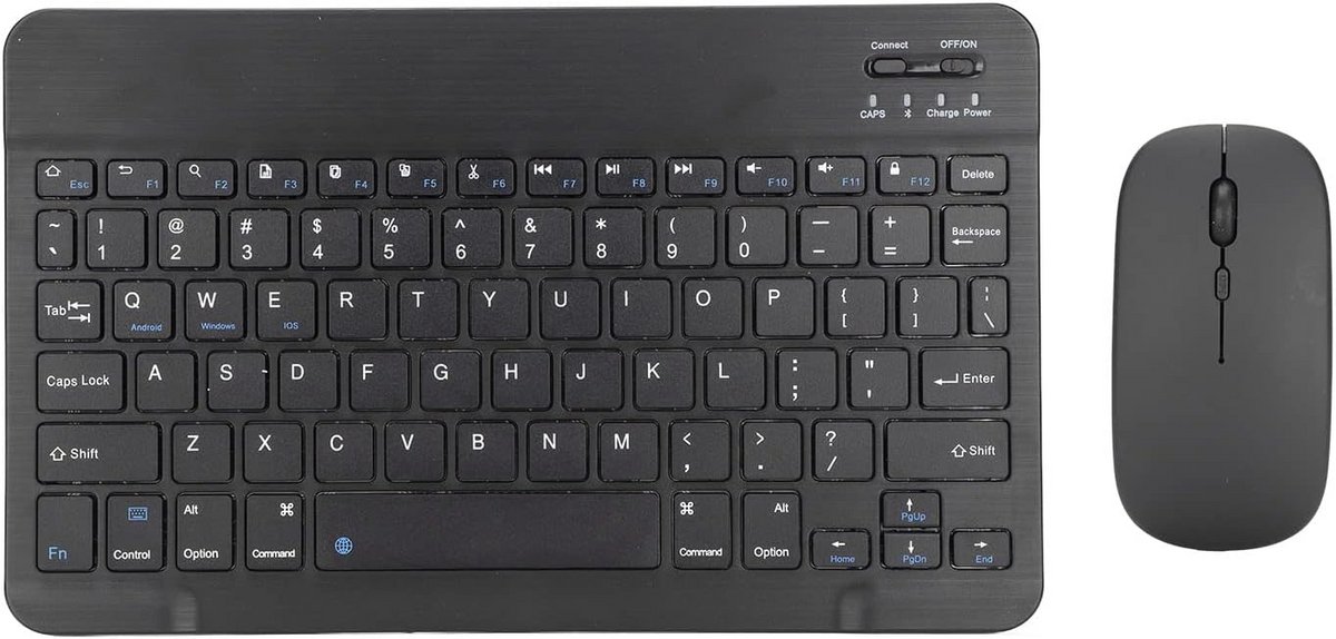Draadloos Toetsenbord en Muis Set, Compact en Stil, Oplaadbaar, Werkt met PC en Tablet