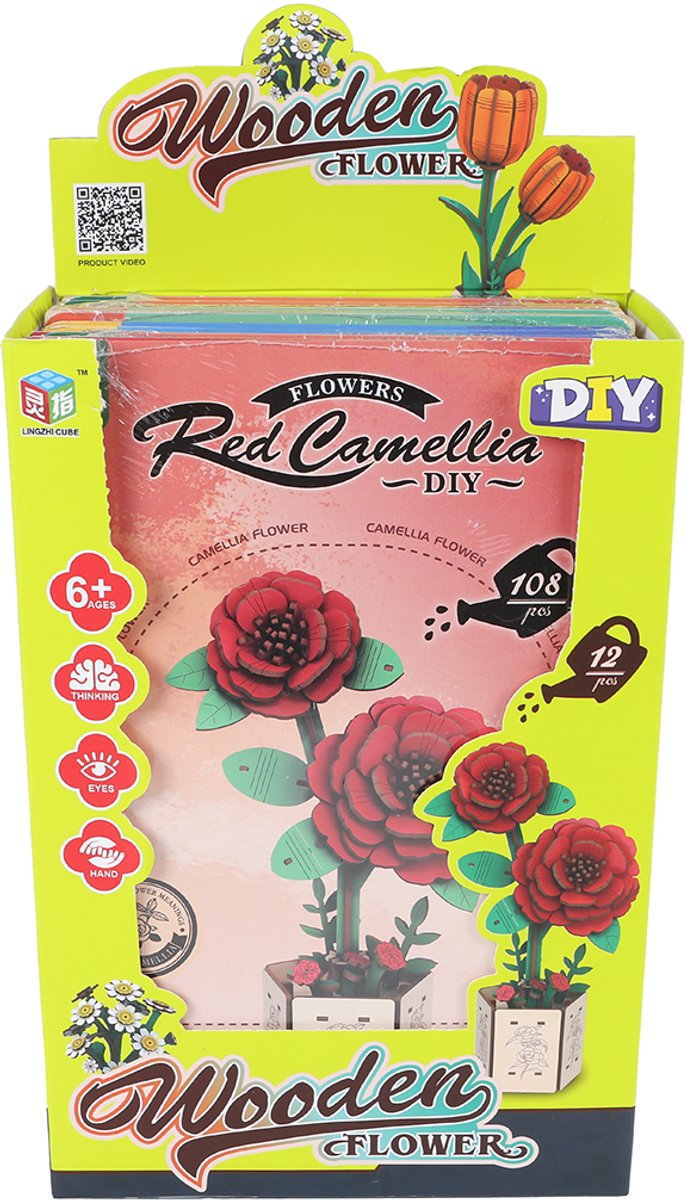 Maak je Eigen Houten Bloemen - 20,5cm