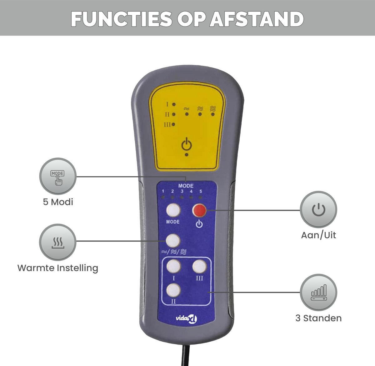 GranMaison Massagestoel Donkergrijs Elektrisch met - afbeelding 3