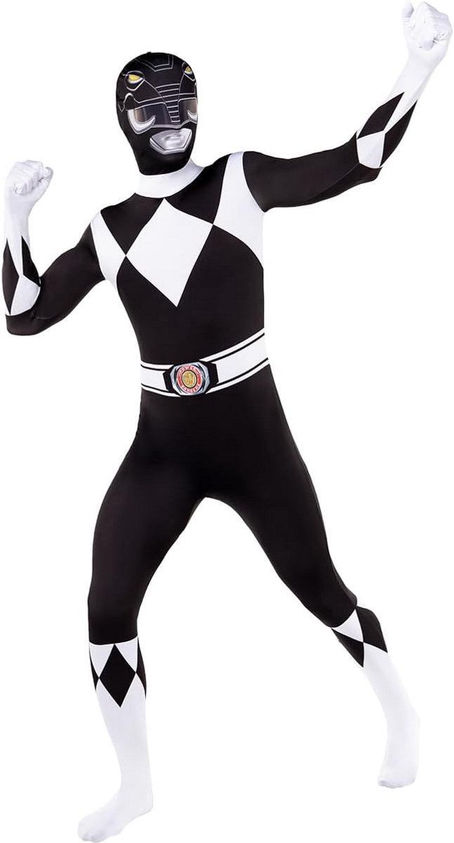 Zwart Tweede Huid Kostuum voor Volwassenen - Full Body Catsuit voor Feesten en Carnaval