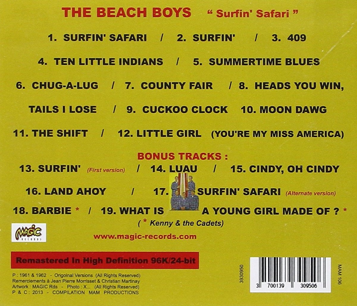 CD Klassiekers: Surfin' Safari Muziekalbum