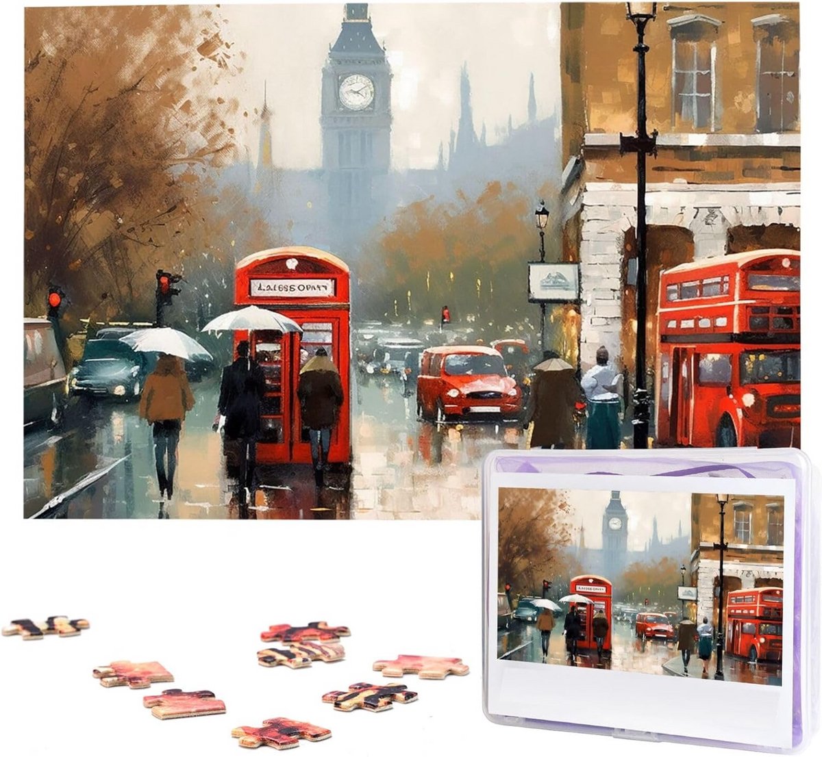1000 Stukjes Fotopuzzel voor Volwassenen met Opbergtas - Uitdagend, Gepersonaliseerd Legpuzzel - 74,9 x 50 cm