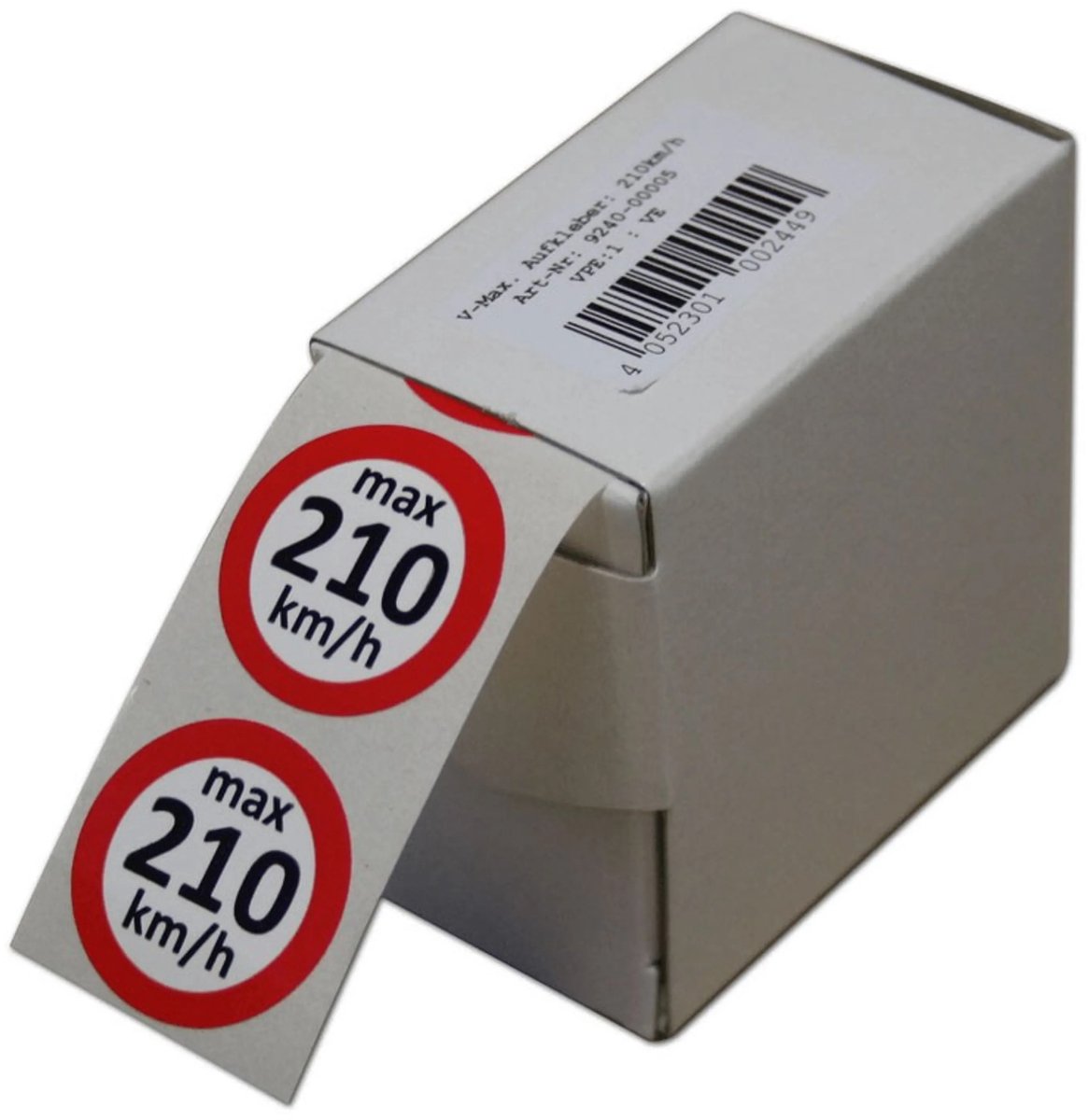 Snelheidsstickers voor winterbanden in dispenserdoosje / 100 st. - R: max. 170 km/h