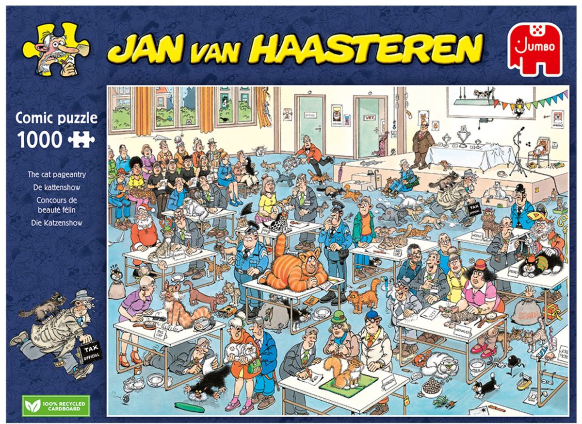 Jan Van Haasteren - Kattenshow - 1000 stukjes puzzel — afbeelding 4