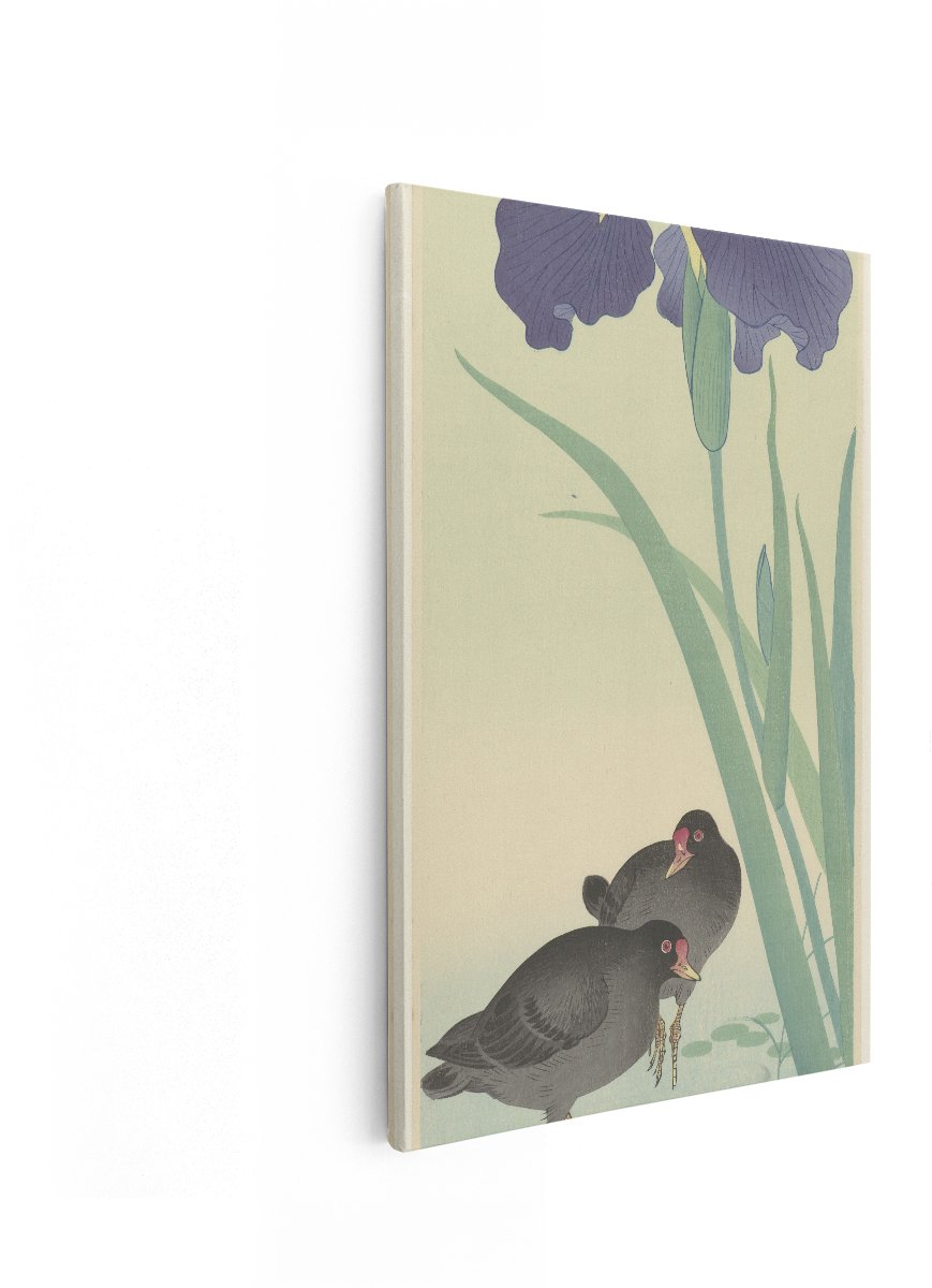 Artaza Canvas Schilderij Vogels - 60x90 cm - Wanddecoratie Japanse Stijl - Muurdecoratie P