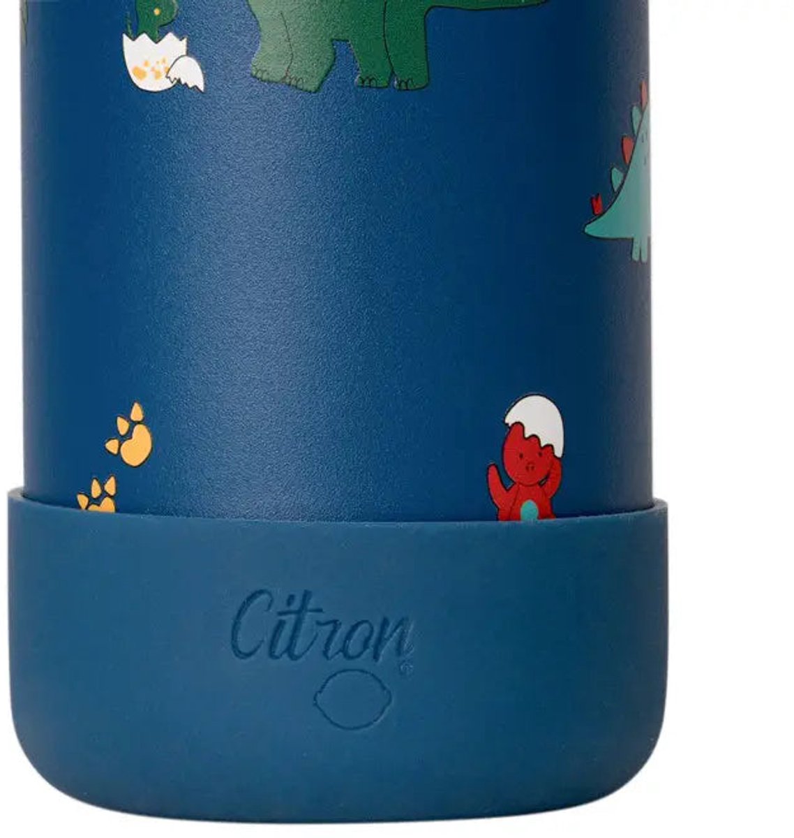 Citron Thermo Drinkfles - 250ml - Ø6xH17cm - Blue Dino